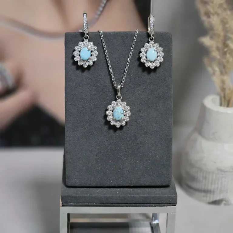 نیم ست فیروزه